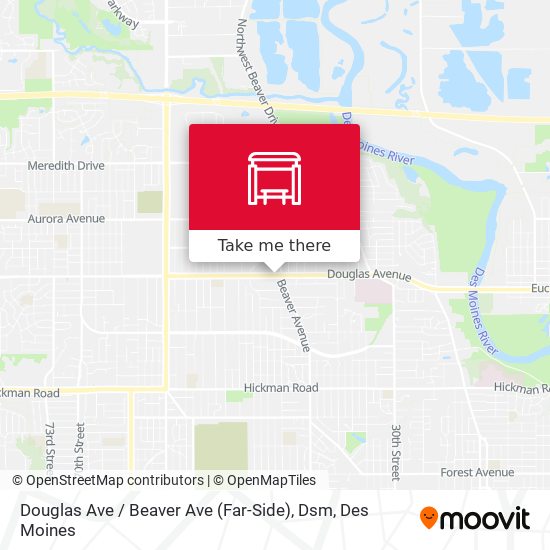 Douglas Ave / Beaver Ave (Far-Side), Dsm map