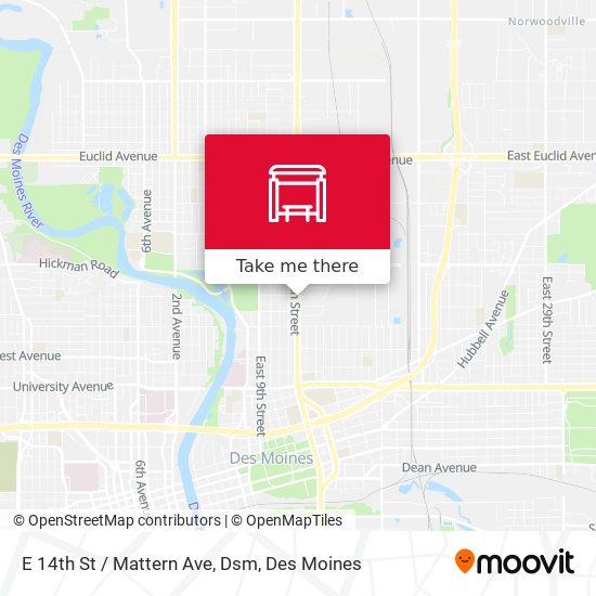 Mapa de E 14th St / Mattern Ave, Dsm