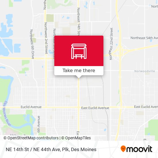 Mapa de NE 14th St / NE 44th Ave, Plk