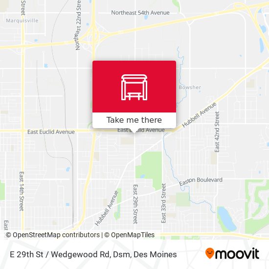 E 29th St / Wedgewood Rd, Dsm map