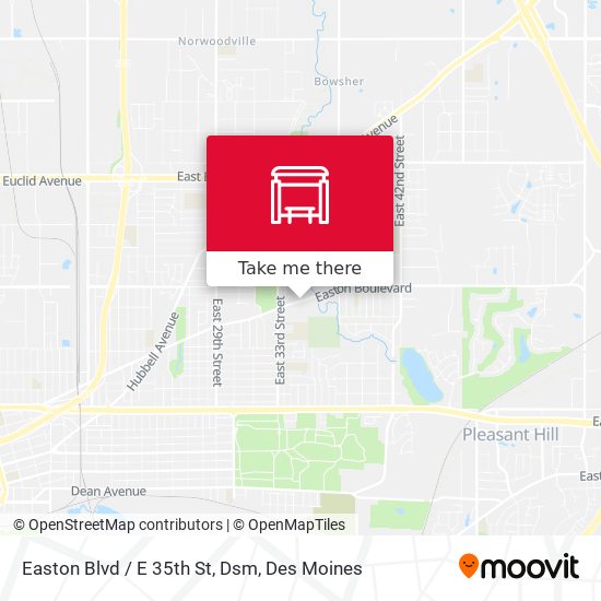 Mapa de Easton Blvd / E 35th St, Dsm