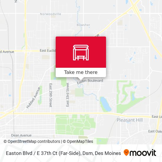 Easton Blvd / E 37th Ct (Far-Side), Dsm map