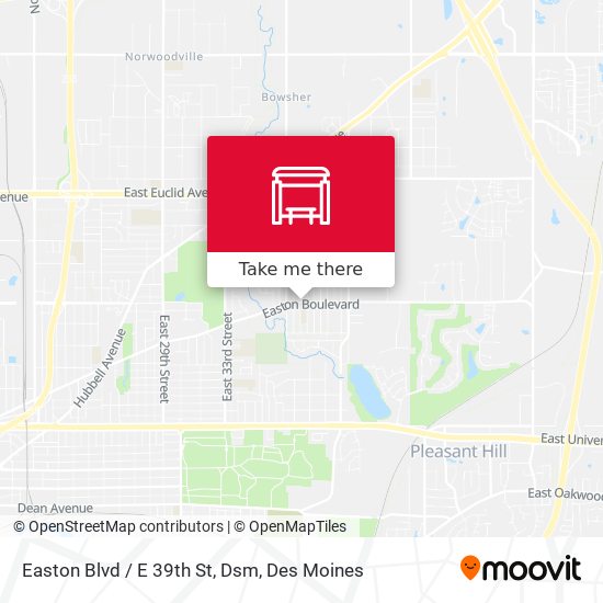 Mapa de Easton Blvd / E 39th St, Dsm
