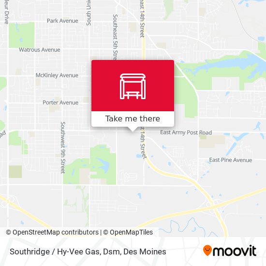 Mapa de Southridge / Hy-Vee Gas, Dsm