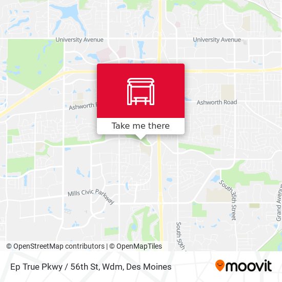 Ep True Pkwy / 56th St, Wdm map