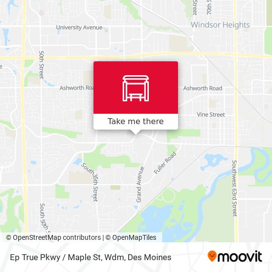 Ep True Pkwy / Maple St, Wdm map
