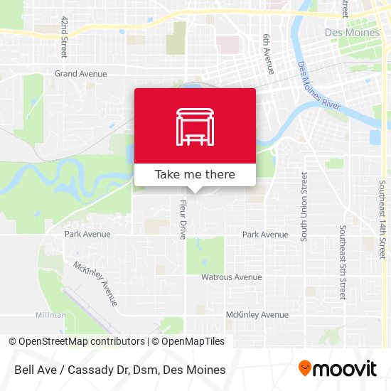 Bell Ave / Cassady Dr, Dsm map