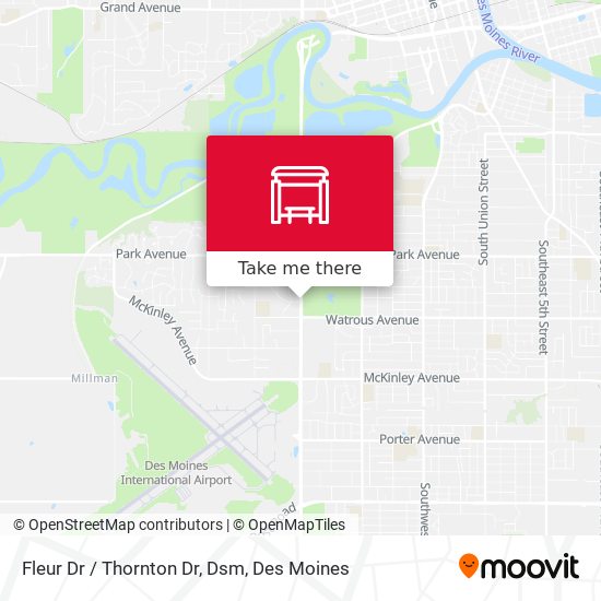 Fleur Dr / Thornton Dr, Dsm map