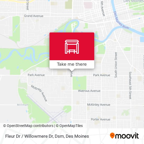 Mapa de Fleur Dr / Willowmere Dr, Dsm