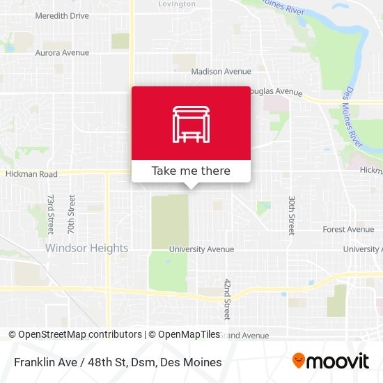 Mapa de Franklin Ave / 48th St, Dsm