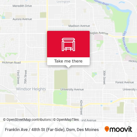 Mapa de Franklin Ave / 48th St (Far-Side), Dsm