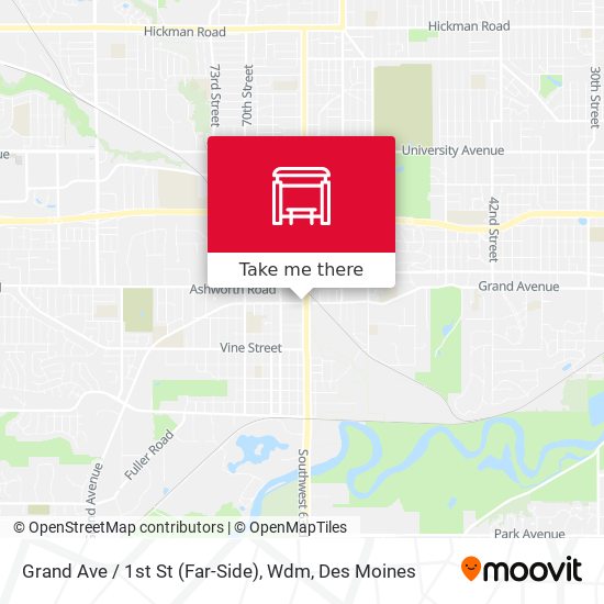 Mapa de Grand Ave / 1st St (Far-Side), Wdm