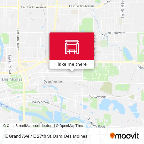 Mapa de E Grand Ave / E 27th St, Dsm