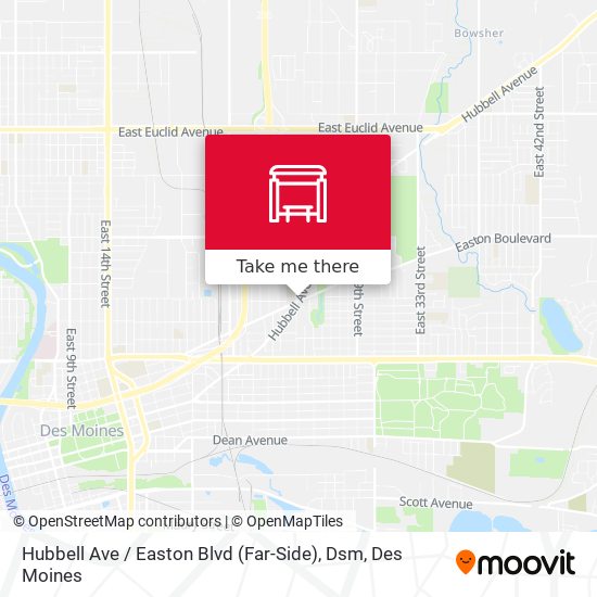 Mapa de Hubbell Ave / Easton Blvd (Far-Side), Dsm