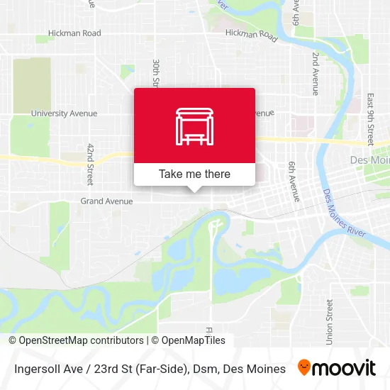 Mapa de Ingersoll Ave / 23rd St (Far-Side), Dsm