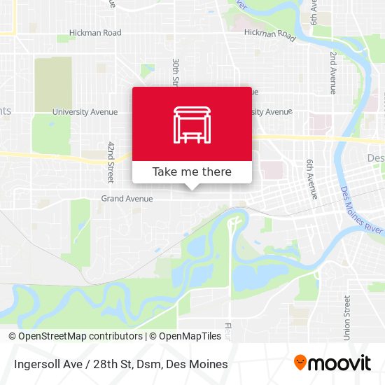 Mapa de Ingersoll Ave / 28th St, Dsm