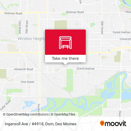 Ingersoll Ave / #4918, Dsm map