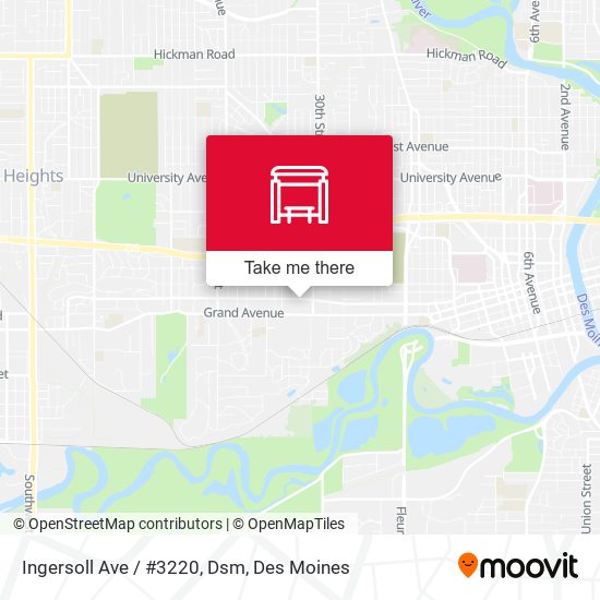 Ingersoll Ave / #3220, Dsm map