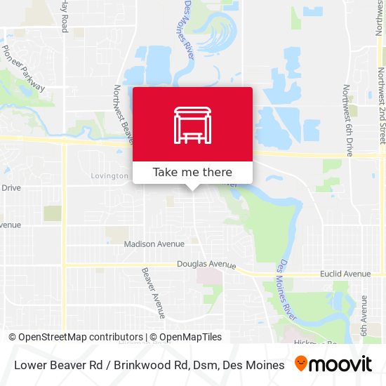 Lower Beaver Rd / Brinkwood Rd, Dsm map