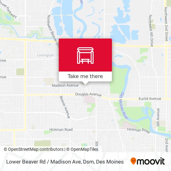 Mapa de Lower Beaver Rd / Madison Ave, Dsm