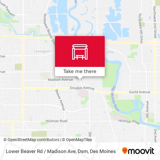 Mapa de Lower Beaver Rd / Madison Ave, Dsm