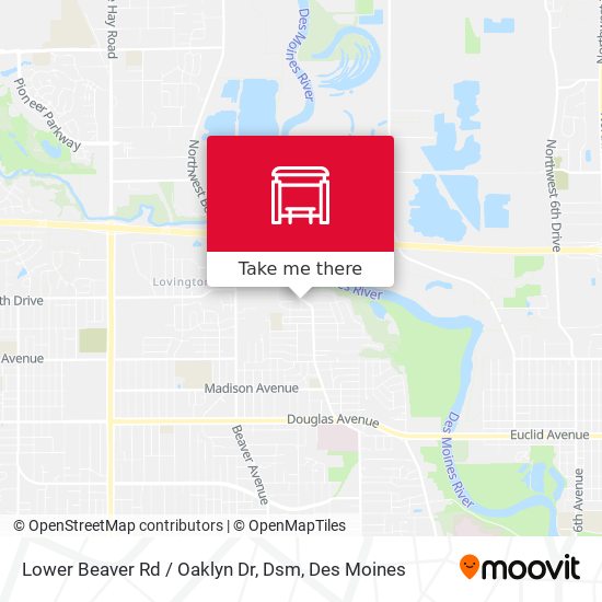Lower Beaver Rd / Oaklyn Dr, Dsm map