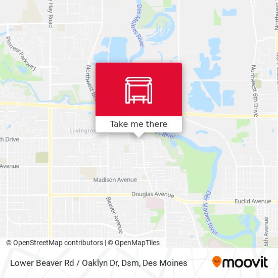 Lower Beaver Rd / Oaklyn Dr, Dsm map
