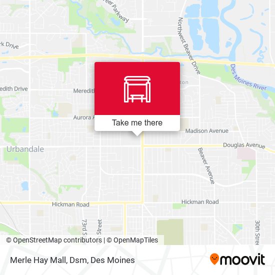 Merle Hay Mall, Dsm map