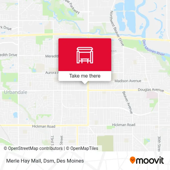 Merle Hay Mall, Dsm map
