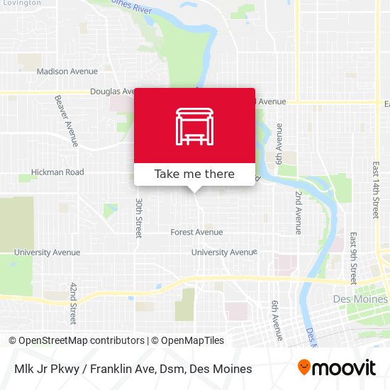 Mapa de Mlk Jr Pkwy / Franklin Ave, Dsm