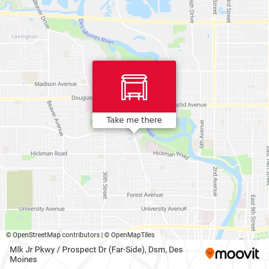 Mlk Jr Pkwy / Prospect Dr (Far-Side), Dsm map