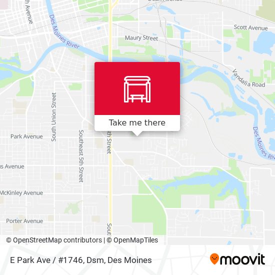 Mapa de E Park Ave / #1746, Dsm