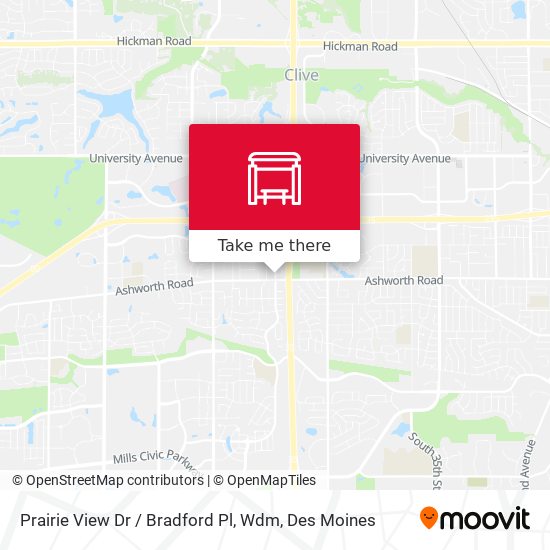 Prairie View Dr / Bradford Pl, Wdm map