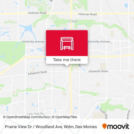 Mapa de Prairie View Dr / Woodland Ave, Wdm