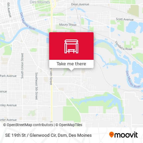 Mapa de SE 19th St / Glenwood Cir, Dsm
