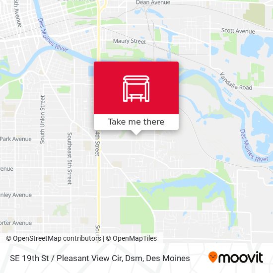 Mapa de SE 19th St / Pleasant View Cir, Dsm