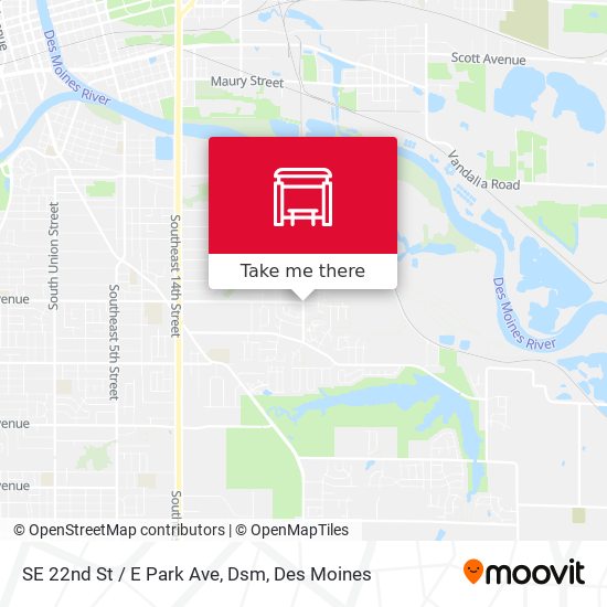 Mapa de SE 22nd St / E Park Ave, Dsm