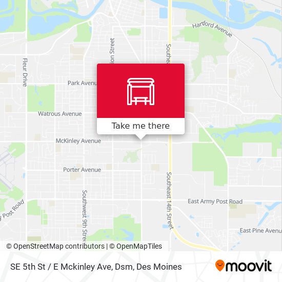 SE 5th St / E Mckinley Ave, Dsm map