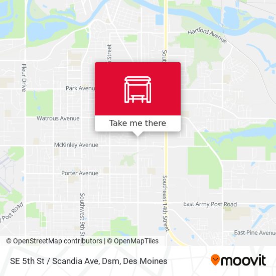 SE 5th St / Scandia Ave, Dsm map
