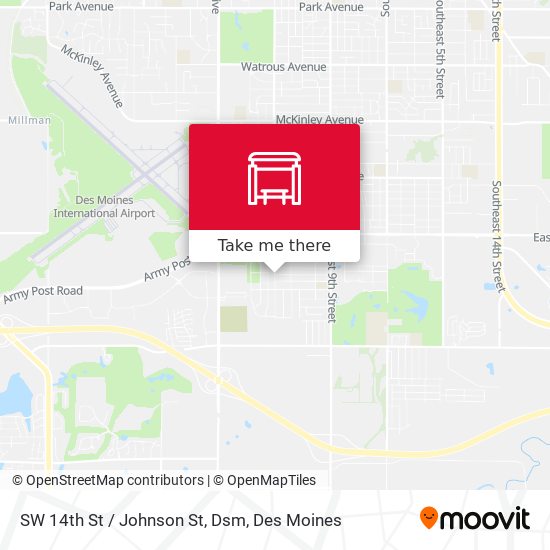 Mapa de SW 14th St / Johnson St, Dsm