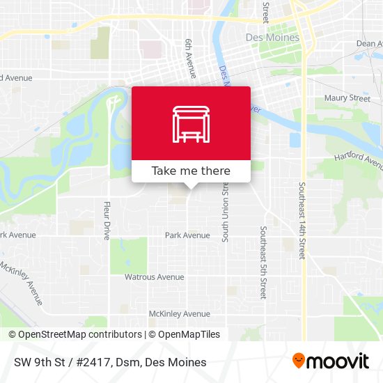 Mapa de SW 9th St / #2417, Dsm