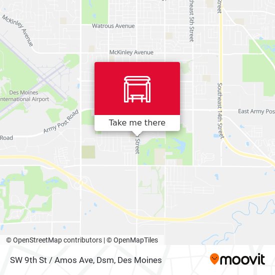 Mapa de SW 9th St / Amos Ave, Dsm