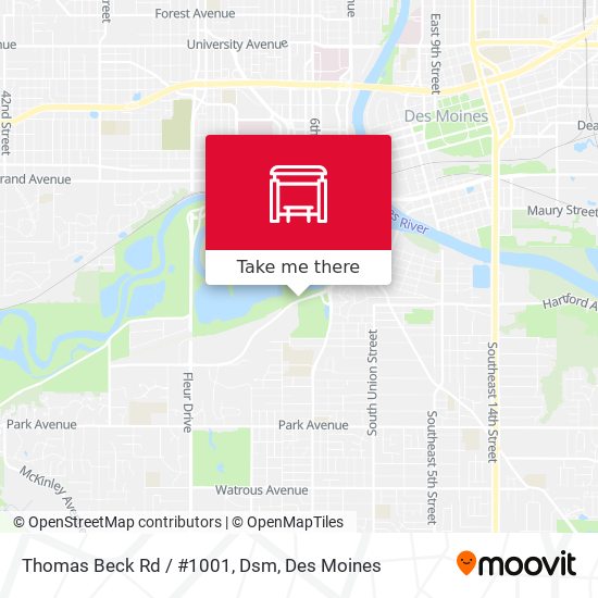 Thomas Beck Rd / #1001, Dsm map