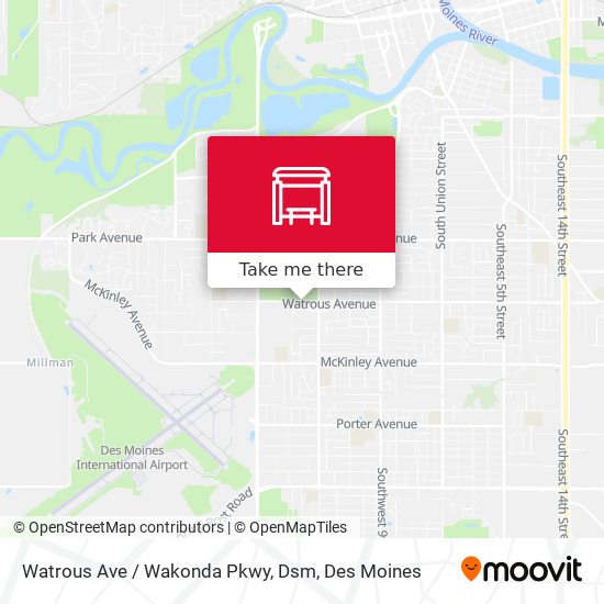 Mapa de Watrous Ave / Wakonda Pkwy, Dsm