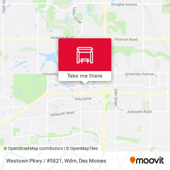 Mapa de Westown Pkwy / #5821, Wdm