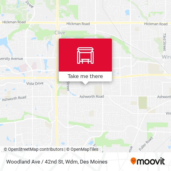Woodland Ave / 42nd St, Wdm map