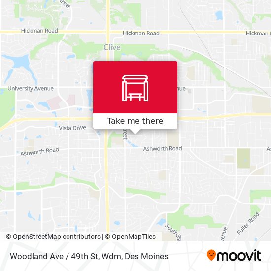 Woodland Ave / 49th St, Wdm map