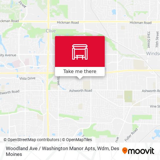 Woodland Ave / Washington Manor Apts, Wdm map
