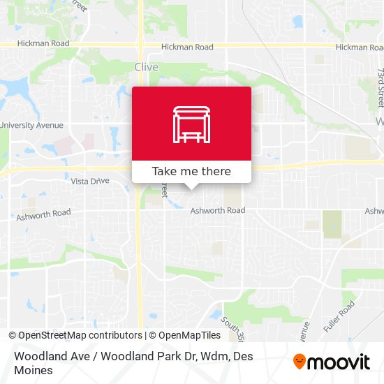 Mapa de Woodland Ave / Woodland Park Dr, Wdm