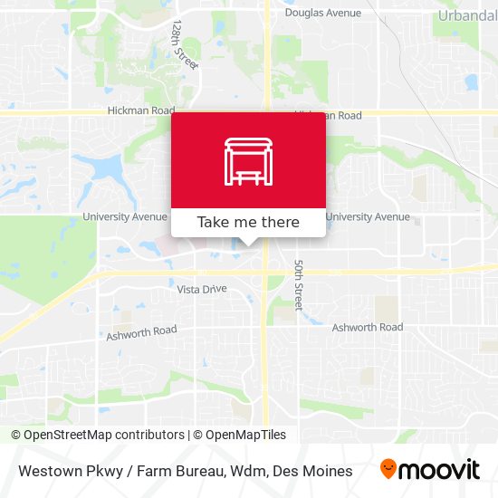 Westown Pkwy / Farm Bureau, Wdm map
